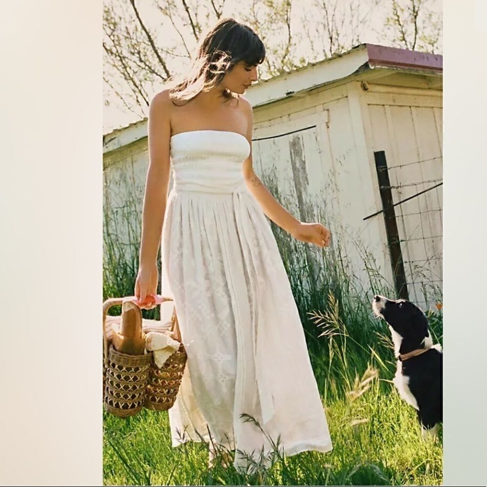 Anthropologie Forever That Girl Burnout Lace Maxi Skirt Size 6